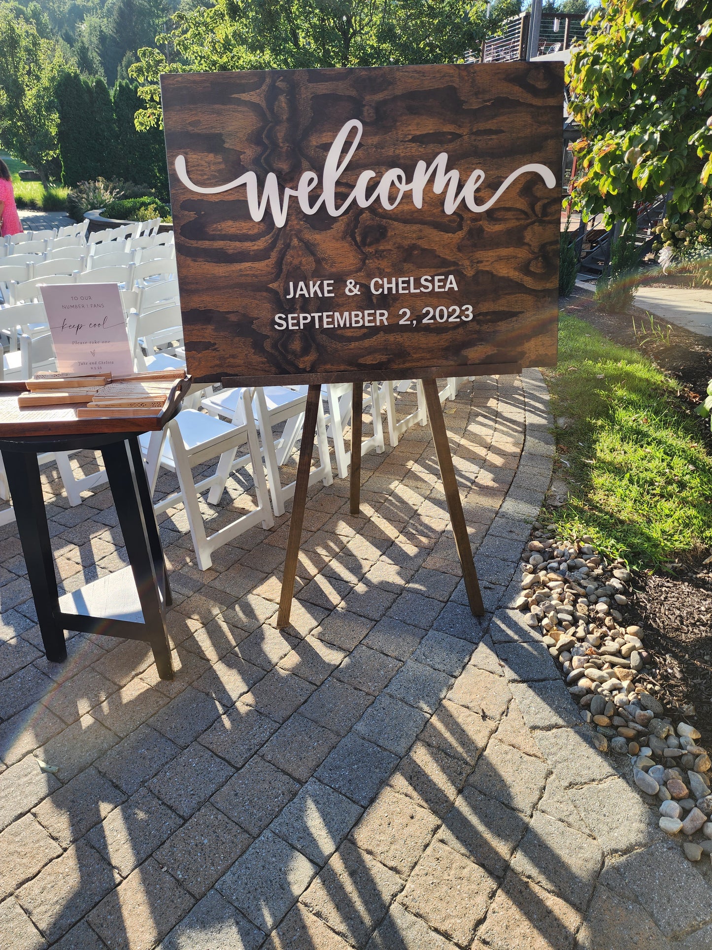 3D Wedding Welcome Sign - Custom Wood Wedding Sign - Welcome to Our Forever Sign - 3D wedding signage - 3D Wedding Name Board
