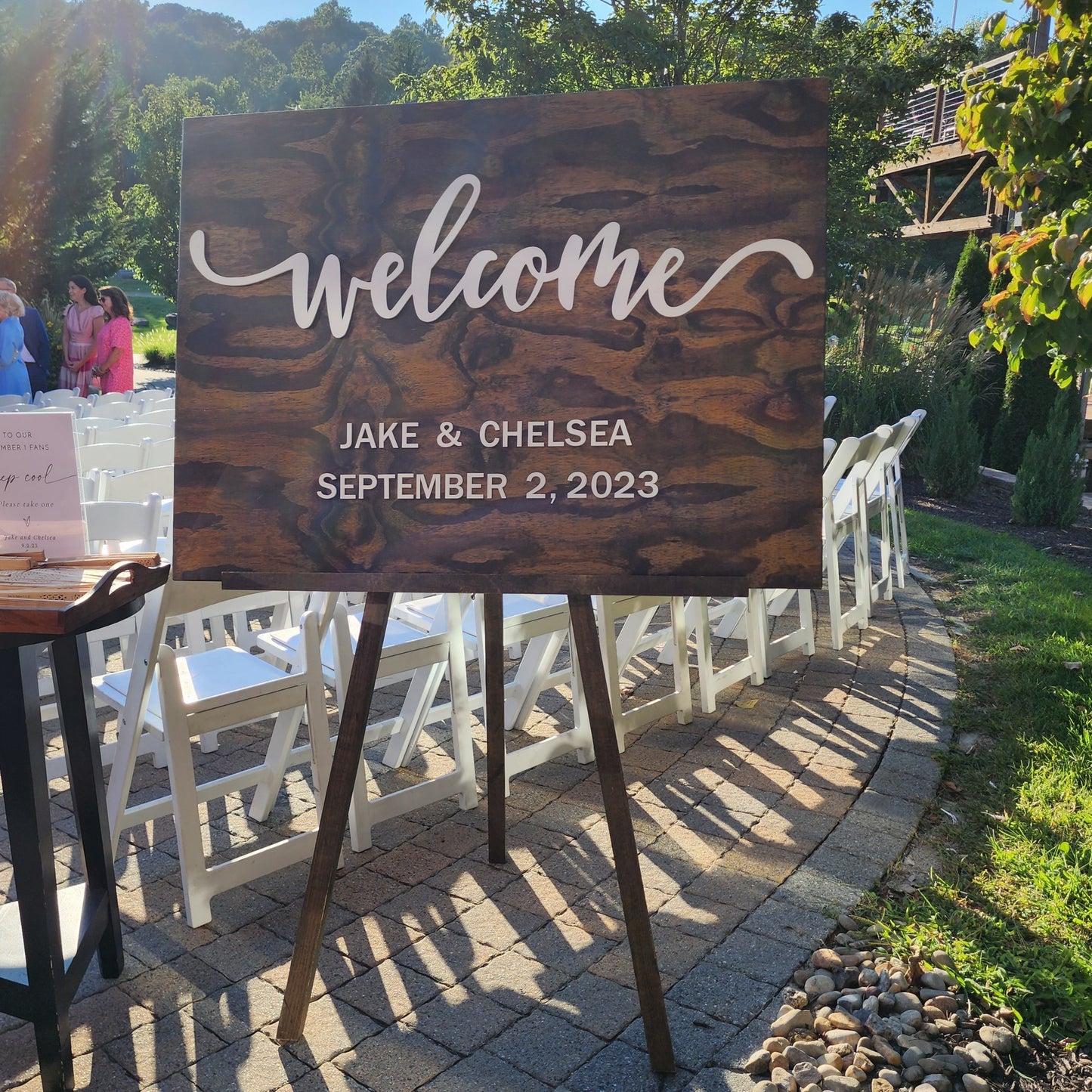 3D Wedding Welcome Sign - Custom Wood Wedding Sign - Welcome to Our Forever Sign - 3D wedding signage - 3D Wedding Name Board