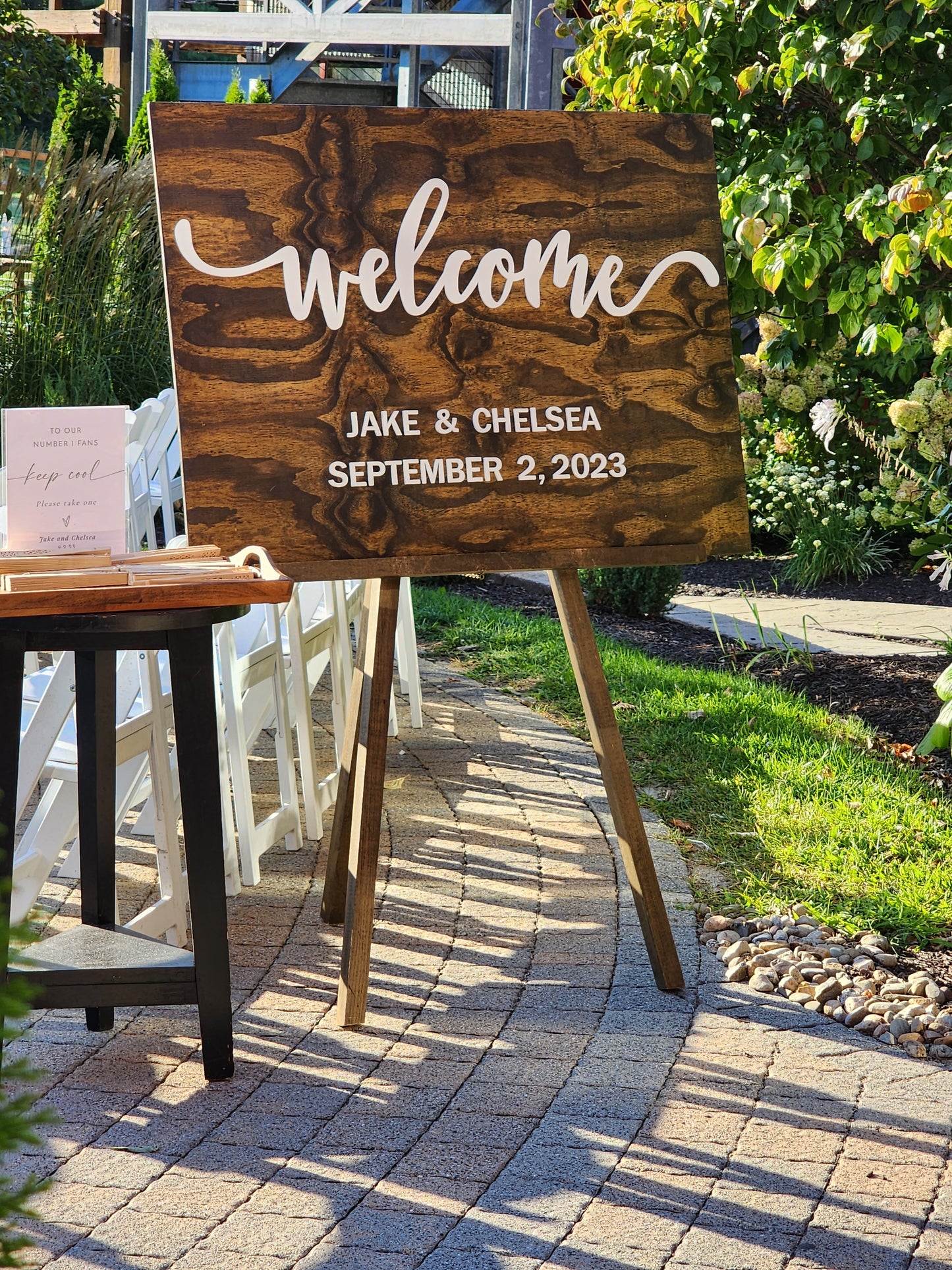 3D Wedding Welcome Sign - Custom Wood Wedding Sign - Welcome to Our Forever Sign - 3D wedding signage - 3D Wedding Name Board