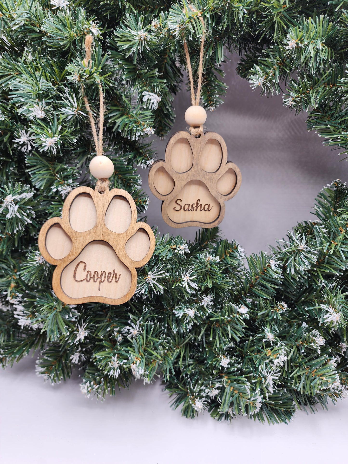 Dog Paw Ornaments