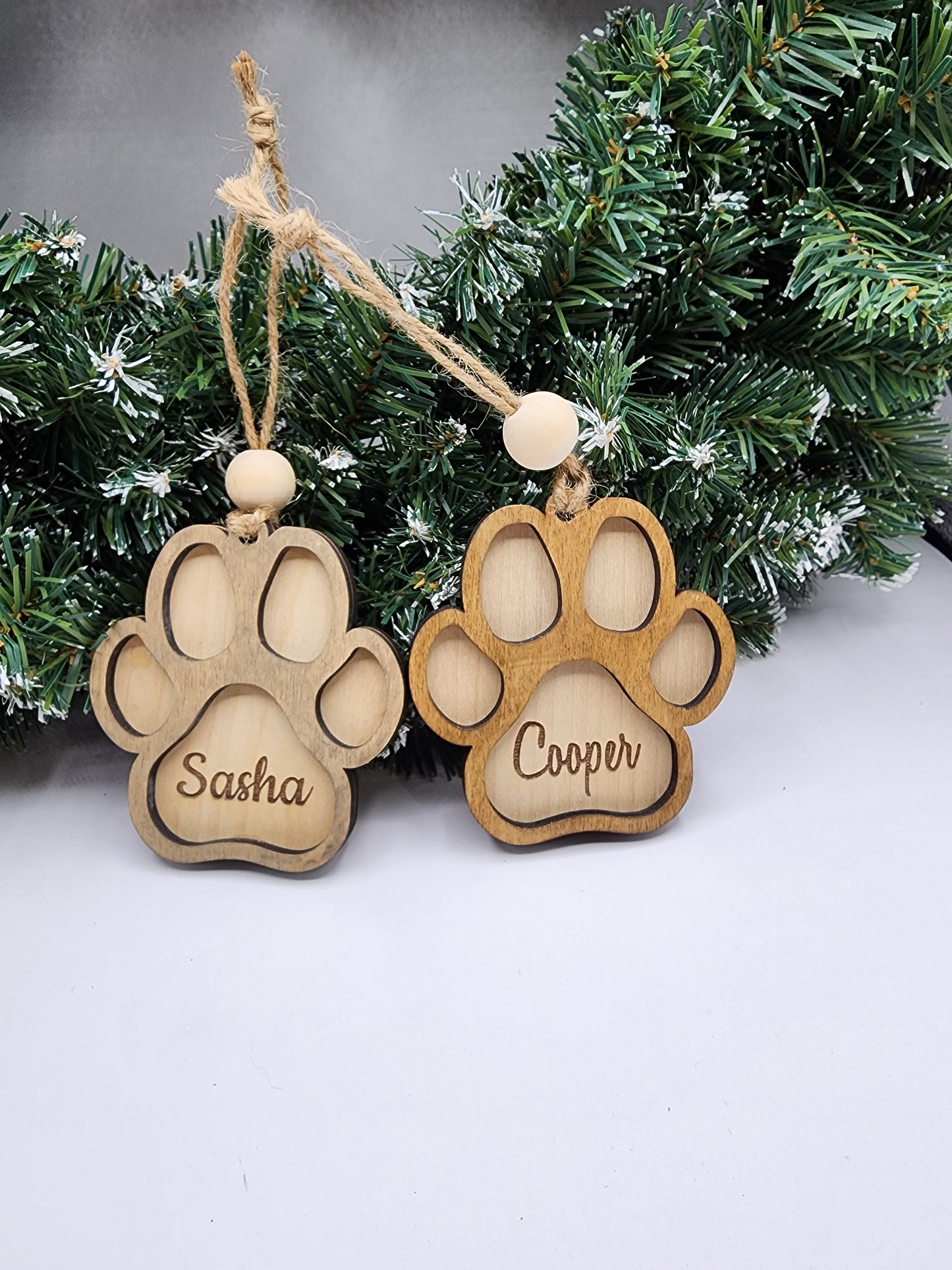 Dog Paw Ornaments