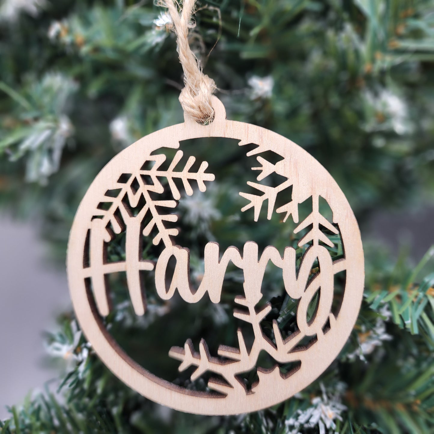 Personalized snowflake ornament first name