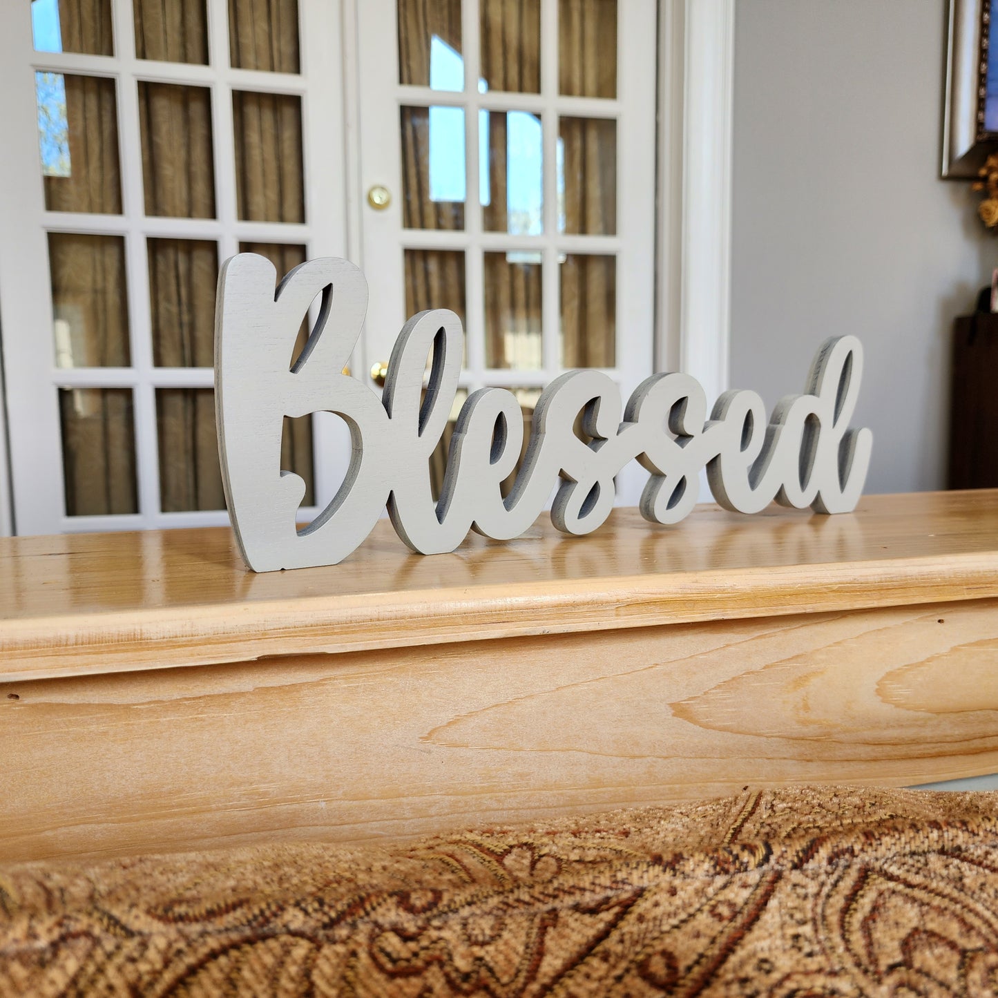 Blessed Free-Standing Table, Shelf, Mantle Signs