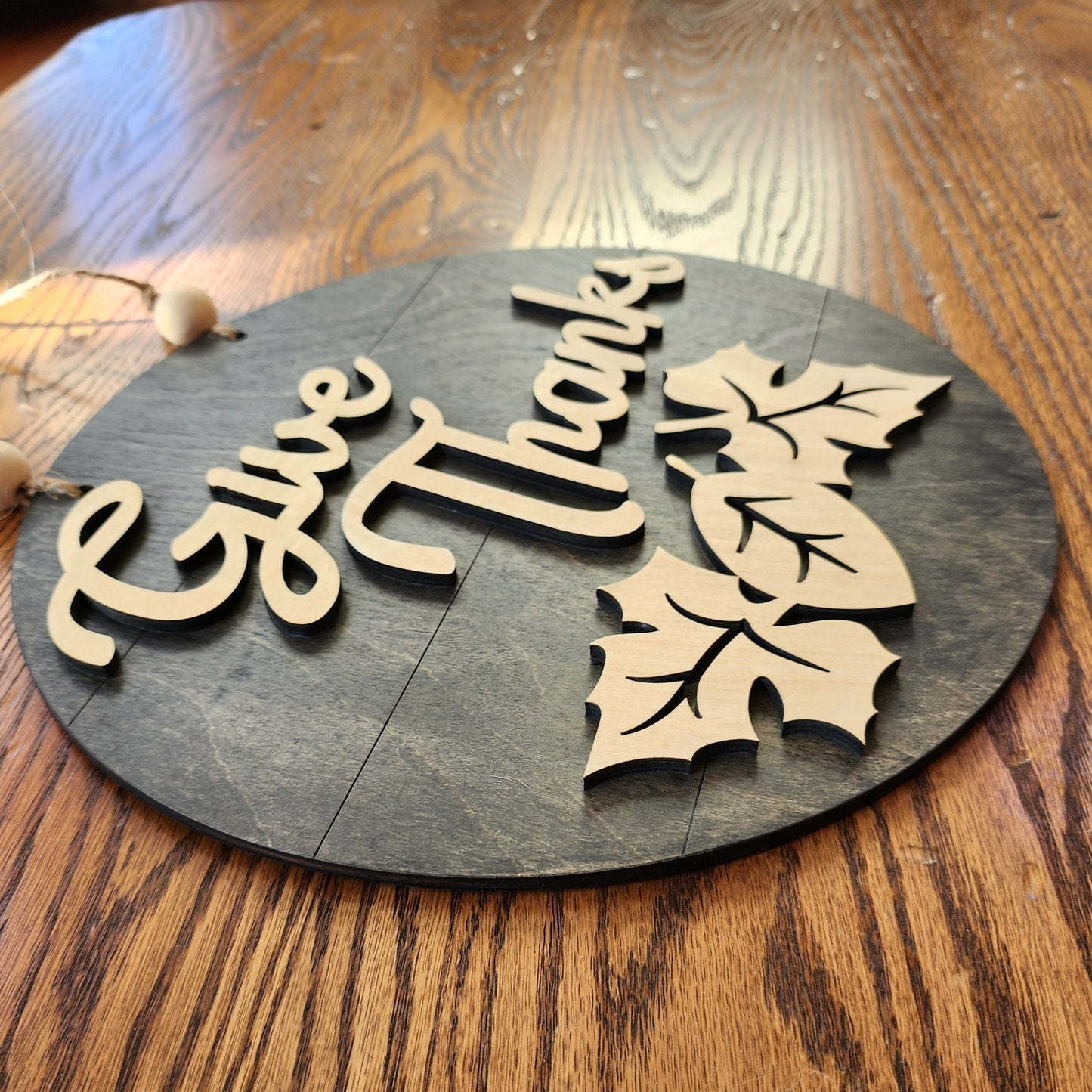 Give thanks Fall door hanger