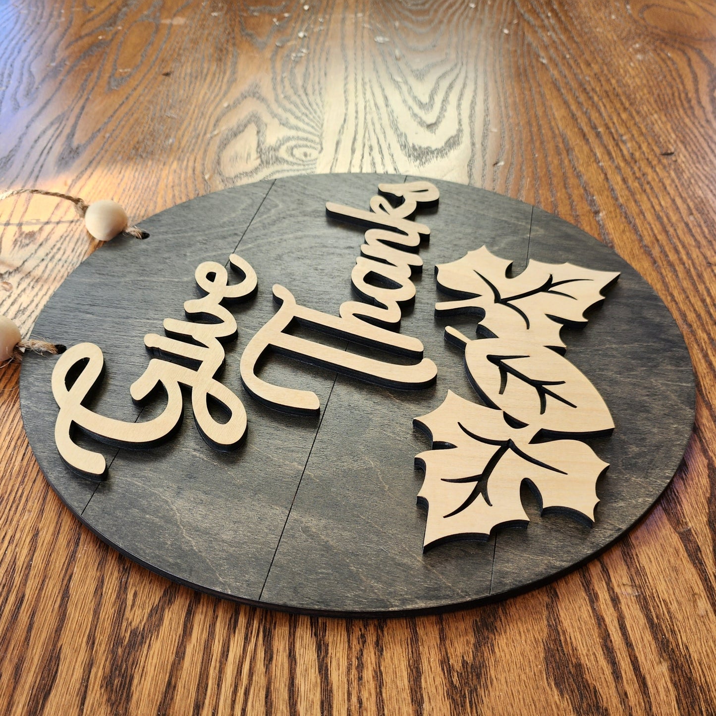 Give thanks Fall door hanger