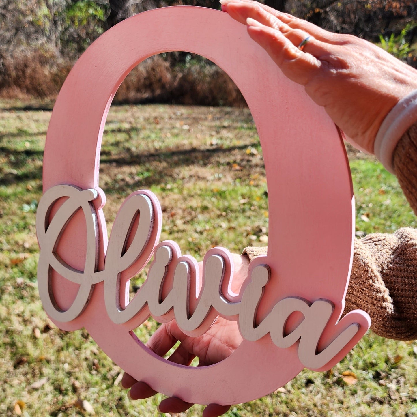 Custom Wooden Wall Name Sign