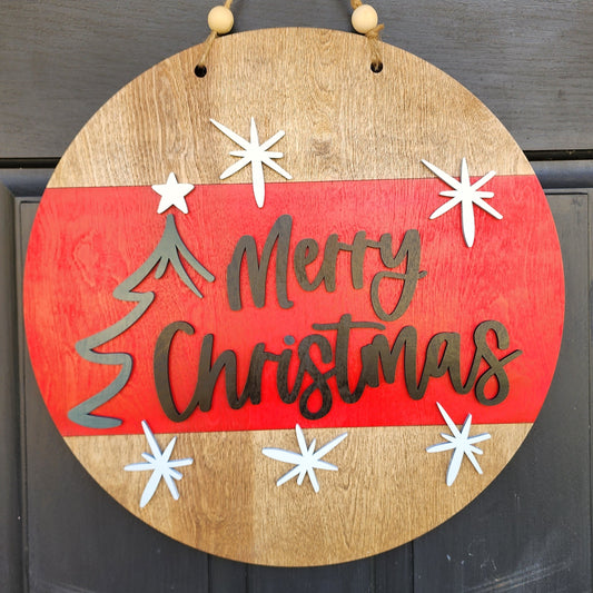 Merry Christmas door hanger