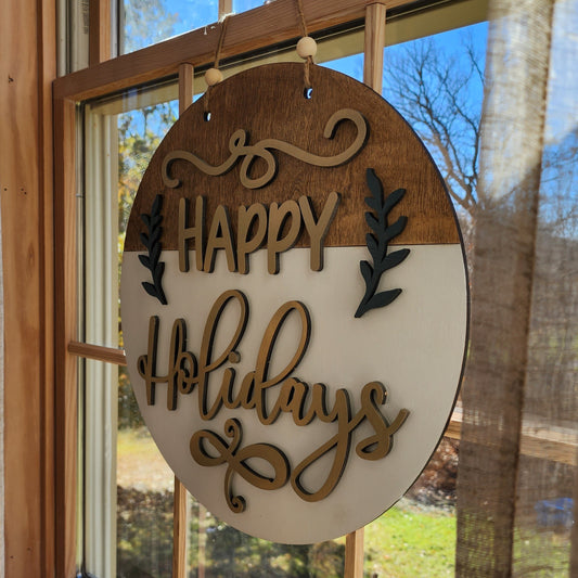 Happy Holidays Door Hanger