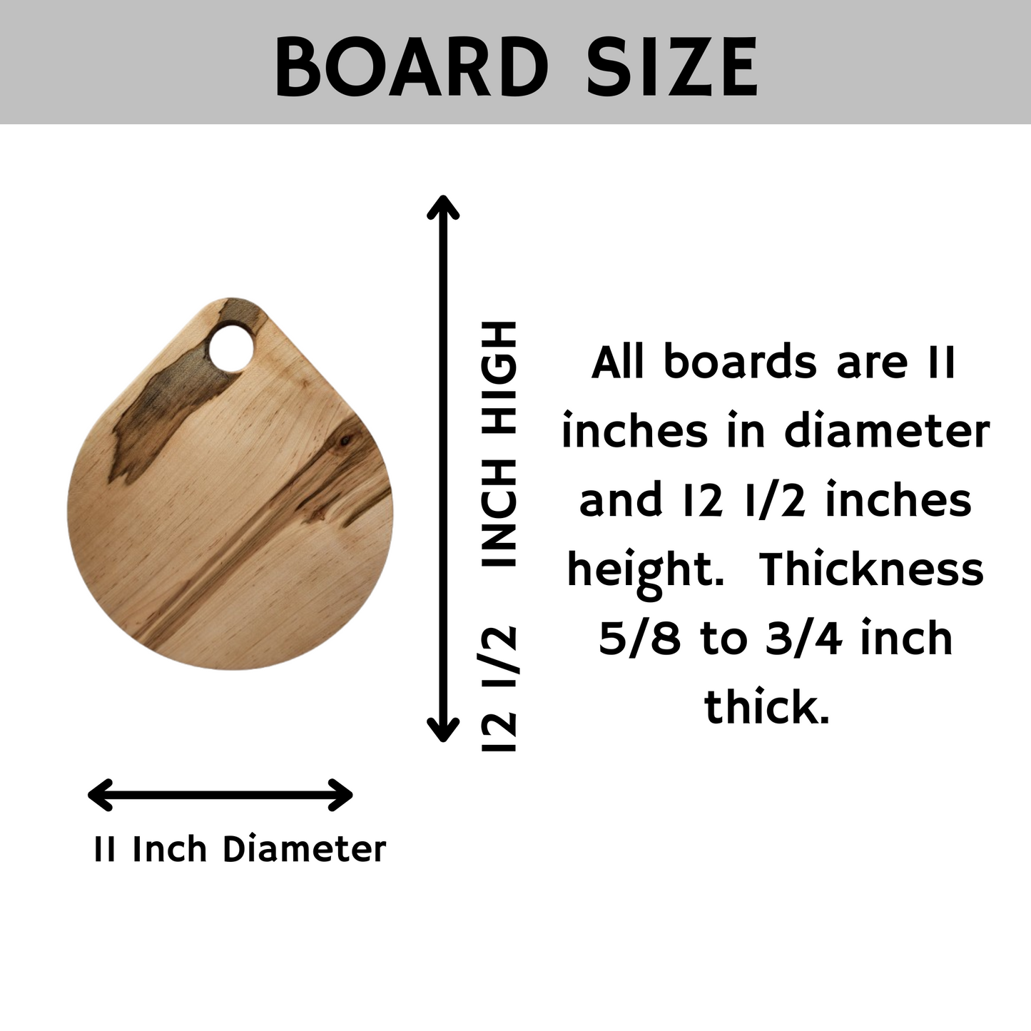 Teardrop Cutting/Serving Board/Charcuterie Board