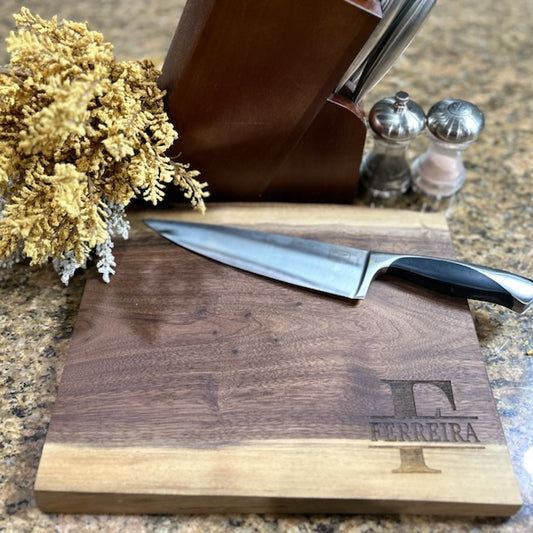 Personalized Walnut Charcuterie board