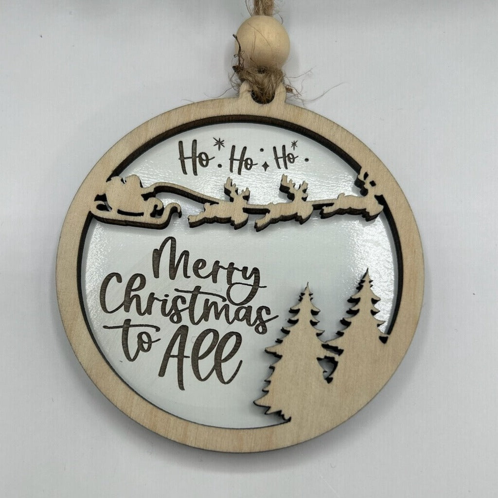 Merry Christmas to All Ornament