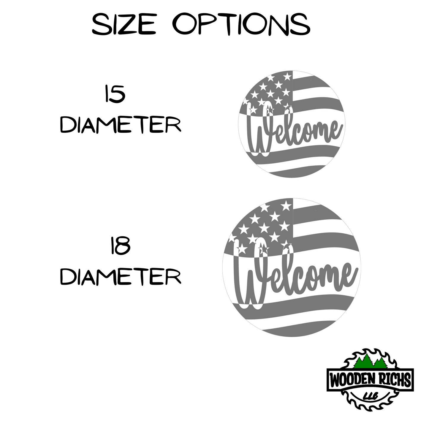 Welcome American Flag door hanger, Patriotic doorhanger, Wooden sign, 3D layered wooden sign, Wreath, 4th of july door hanger