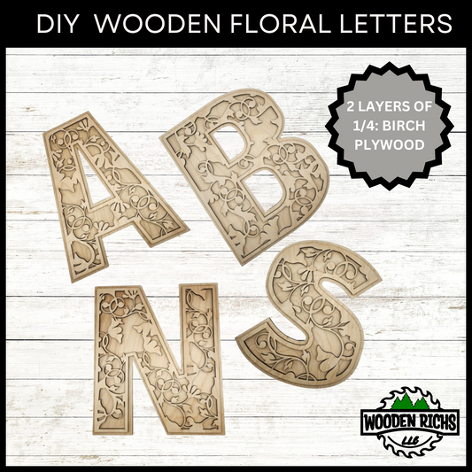 DIY Floral Letters