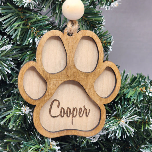 Dog Paw Ornaments