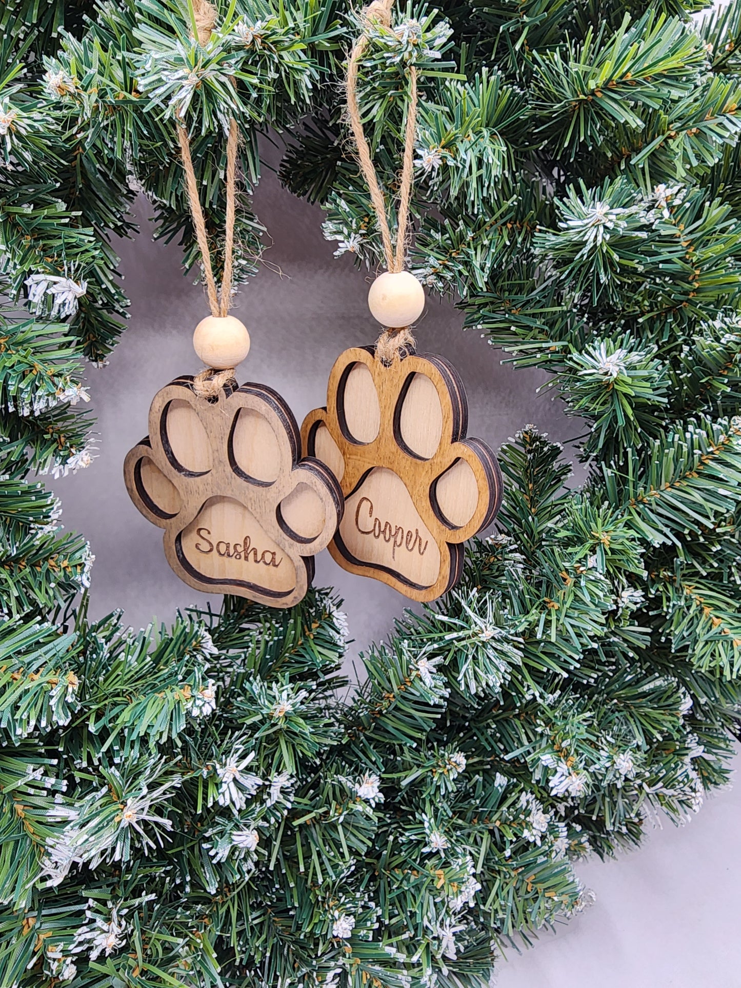 Dog Paw Ornaments