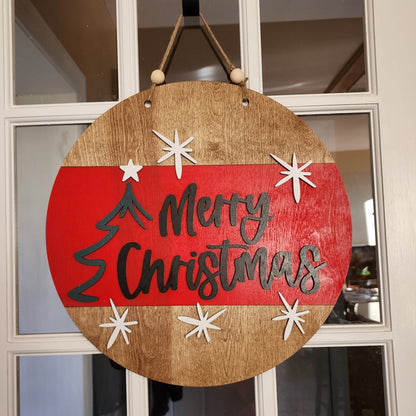 Merry Christmas door hanger