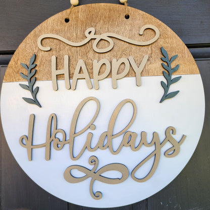 Happy Holidays Door Hanger