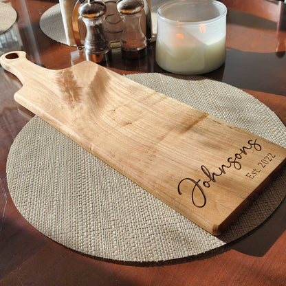 Charcuterie board Personalized, Personalized gift, wedding gift, Anniversary Gift, Bridal shower gift, Maple cutting board, serving board