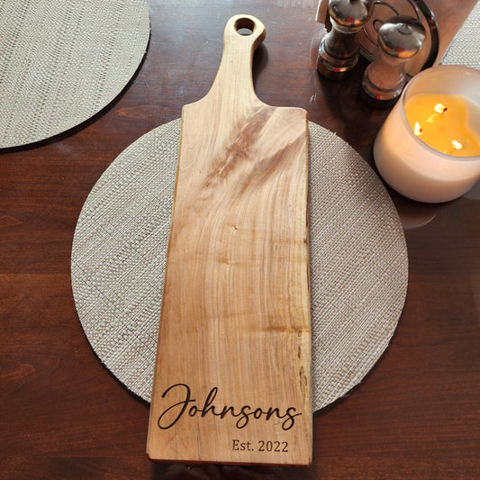 Charcuterie board Personalized, Personalized gift, wedding gift, Anniversary Gift, Bridal shower gift, Maple cutting board, serving board