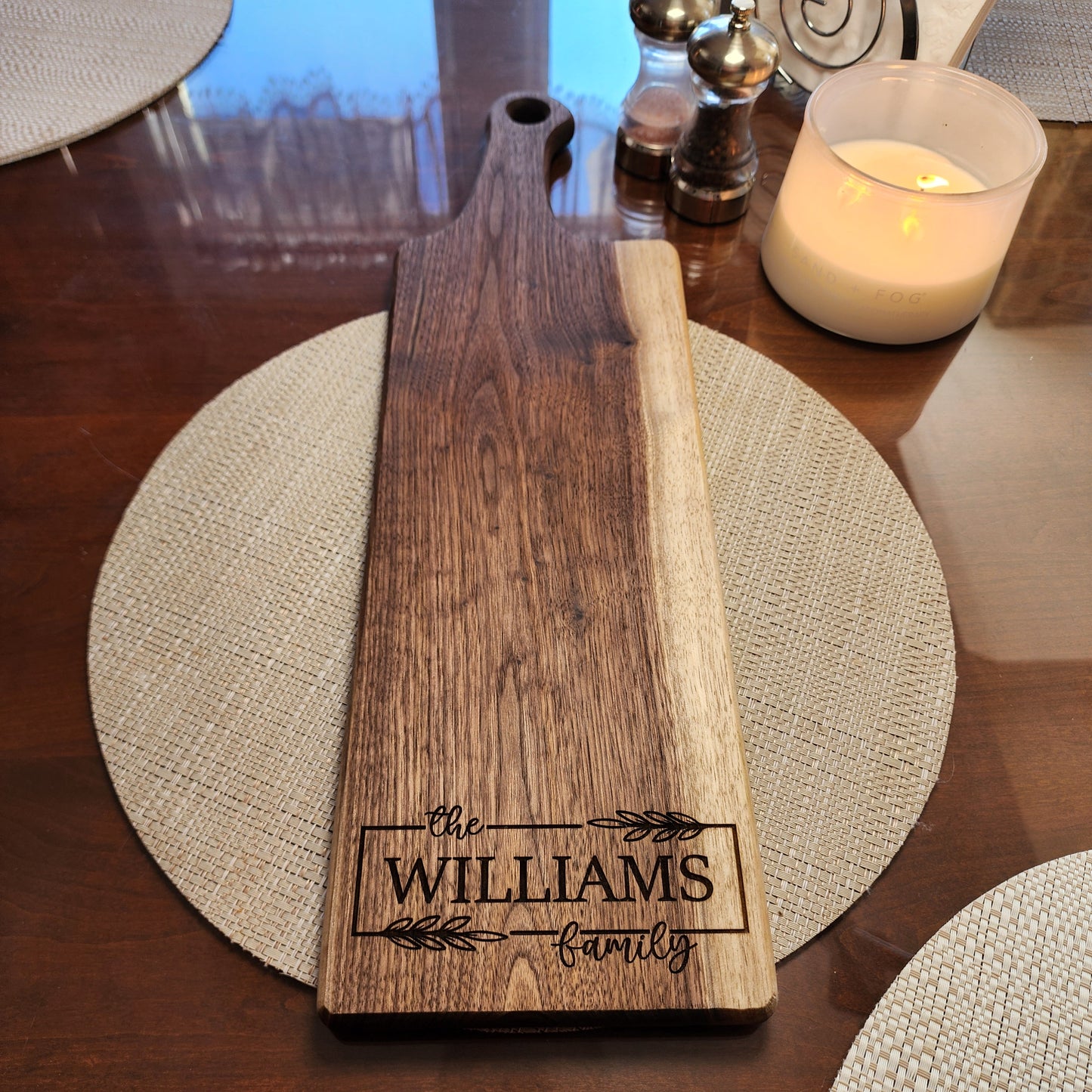 Personalized Charcuterie board, Wedding gift, Anniversary Gift, Bridal shower gift, walnut cutting board, serving board, cheese board