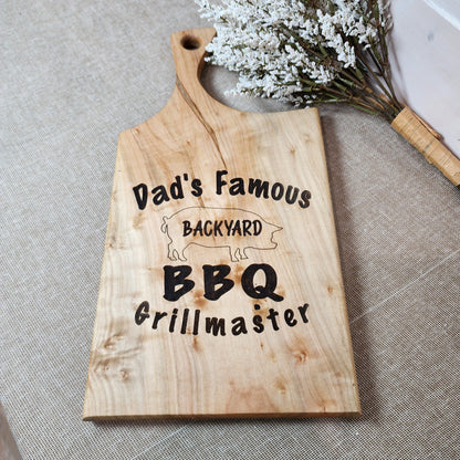 Father's Day Gift, Grilling Gifts, BBQ Gifts, BBQ Cutting Board, Charcuterie Boards, Charcuterie Board, Personalized Cutting Board, Dad Gift