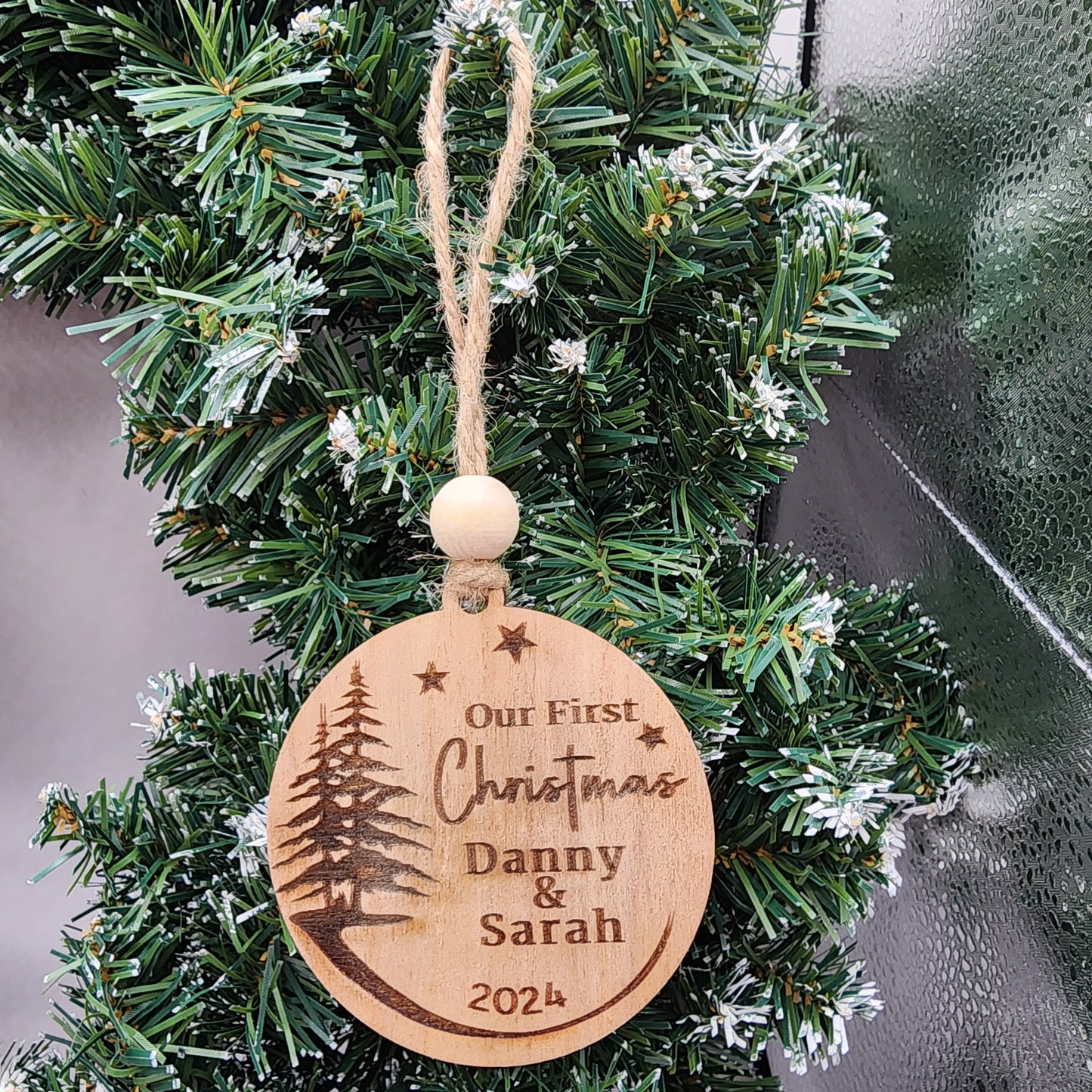 Our First Christmas Married Ornament , Wedding Gift Ideas For Friends, Best Newlyweds Gift For Couples Wedding