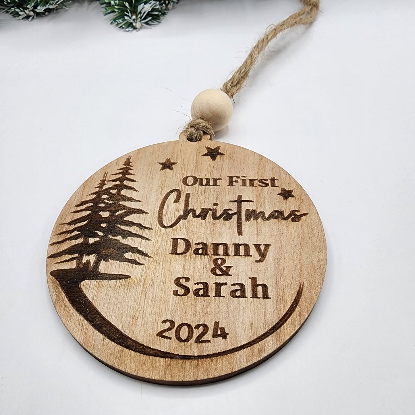 Our First Christmas Married Ornament , Wedding Gift Ideas For Friends, Best Newlyweds Gift For Couples Wedding