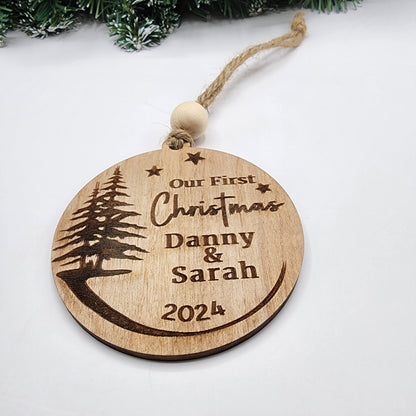 Our First Christmas Married Ornament , Wedding Gift Ideas For Friends, Best Newlyweds Gift For Couples Wedding