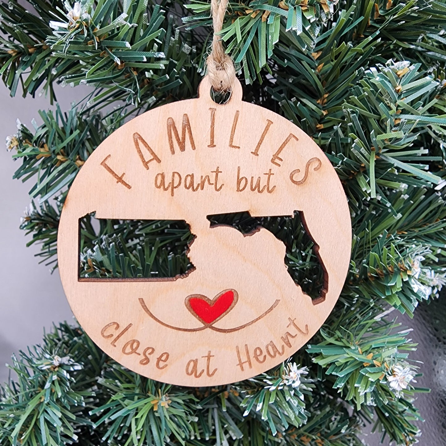 Families Apart, Close at Heart Ornaments,