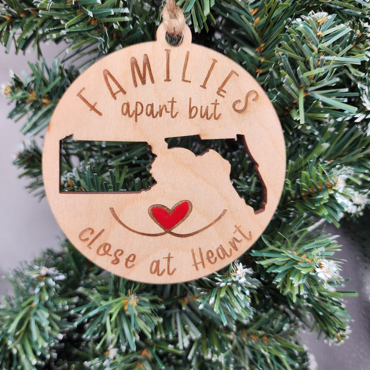 Families Apart, Close at Heart Ornaments,