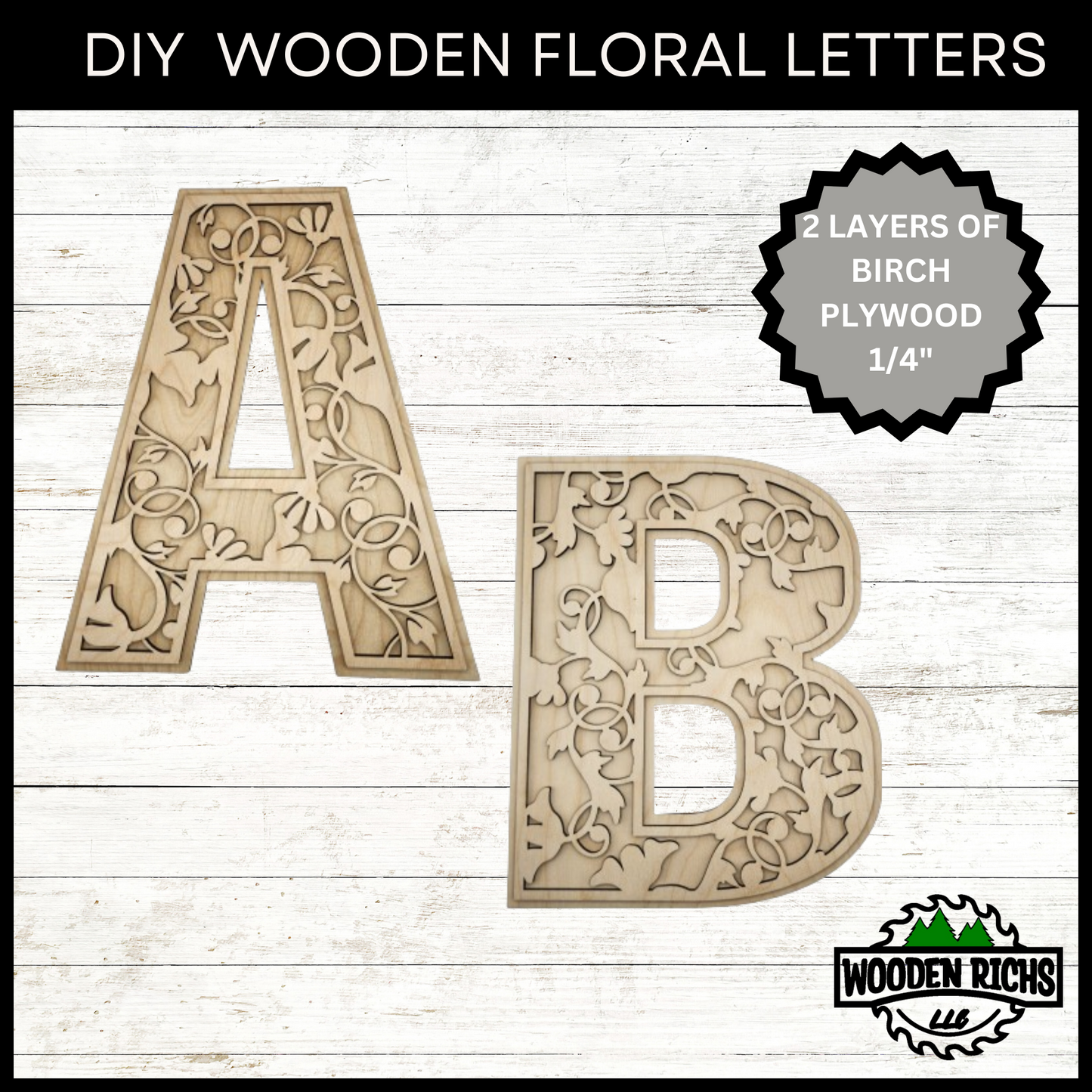 DIY Floral Letters