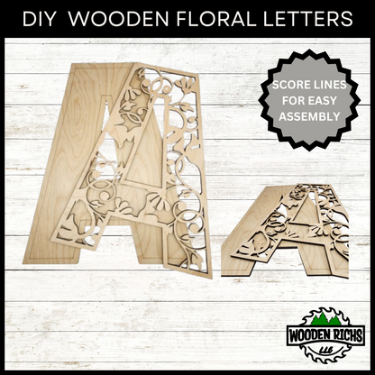 DIY Floral Letters