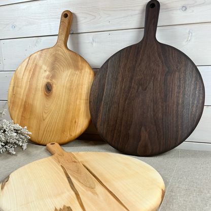 Charcuterie board round cherry or maple cutting board Walnut serving board Cheese board Personalized Wedding gift Anniversary gift