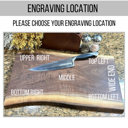 Personalized Charcuterie Board Walnut or Maple