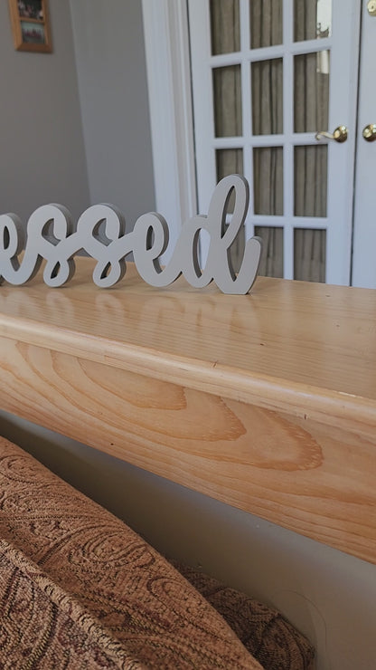 Blessed Free-Standing Table, Shelf, Mantle Signs