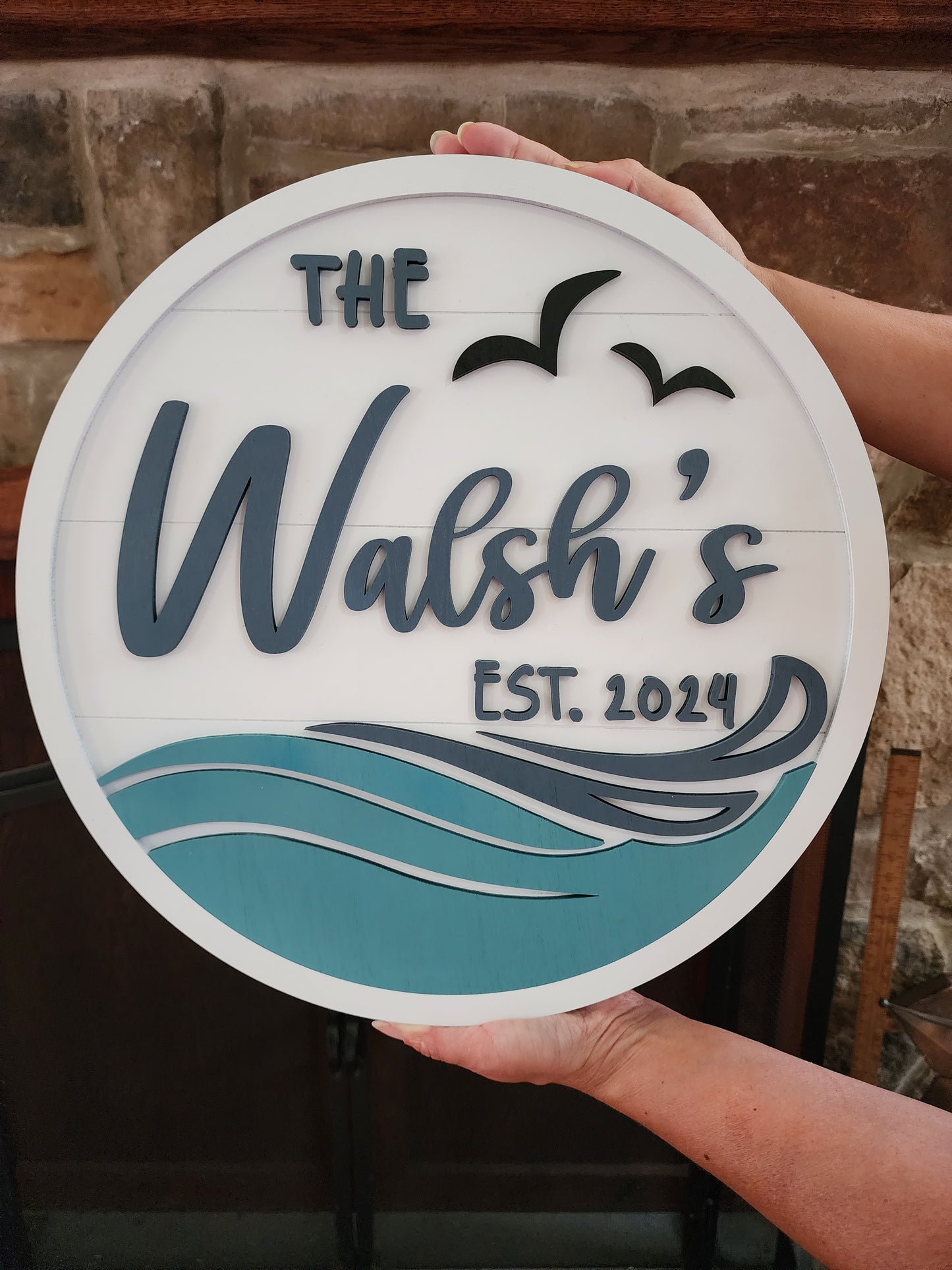 Personalized Beach House Sign